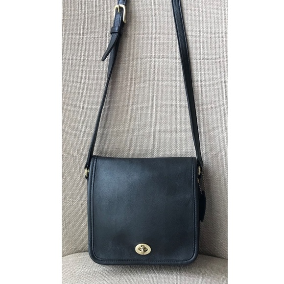 Coach Handbags - Coach Vintage Companion Black Crossbody Handbag